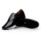Men's Kids' Black Leatherette Modern Ballroom Latin Dance Shoes Dance Sneakers Flat Heel D603005