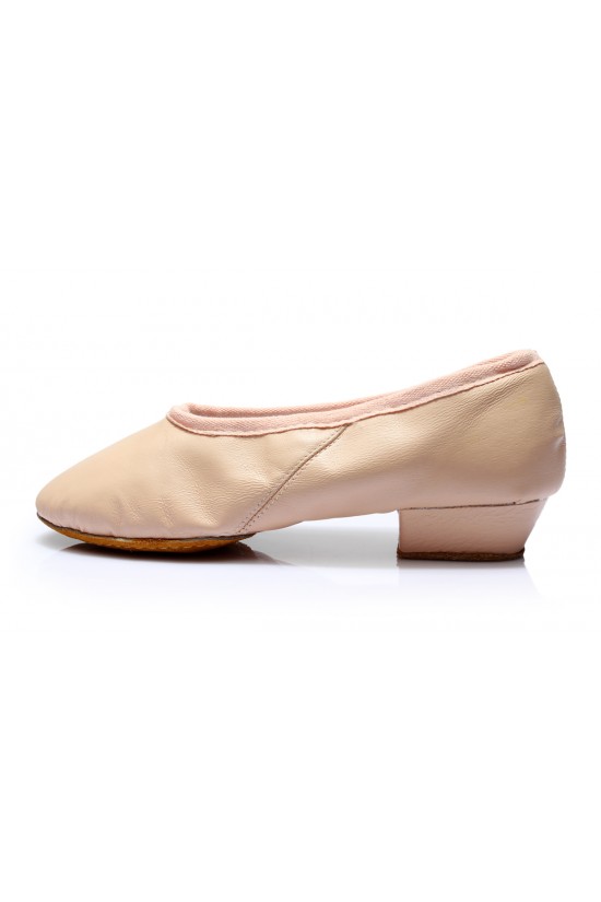 Women's Pink Soft Leatherette Dance Shoes Ballet/Latin/Yoga/Dance Sneakers Flat Heel D604001