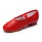 Women's Red Soft Leatherette Dance Shoes Ballet/Latin/Yoga/Dance Sneakers Flat Heel D604003