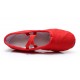 Women's Red Canvas Dance Shoes Ballet/Latin/Yoga/Dance Sneakers Canvas Flat Heel D604004