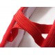 Women's Red Canvas Dance Shoes Ballet/Latin/Yoga/Dance Sneakers Canvas Flat Heel D604004