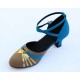 Women's Heels Pumps Modern With Buckle Latin/Ballroom/Salsa Blue Nude Gold Dance Shoes D801022
