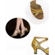 Women's Gold Leatherette Sparkling Glitter Heels Sandals Latin With Buckle Dance Shoes D801029 Women's Gold Leatherette Sparkling Glitter Heels Sandals Latin With Buckle Dance Shoes D801029