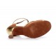 Women's Heels Brown Gold Satin Leatherette Modern Ballroom Latin Salsa Ankle Strap Dance Shoes D901015 Women's Heels Brown Gold Satin Leatherette Modern Ballroom Latin Salsa Ankle Strap Dance Shoes D901015