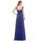 A-Line Beaded Long Blue Chiffon Prom Evening Formal Party Dresses ED010008