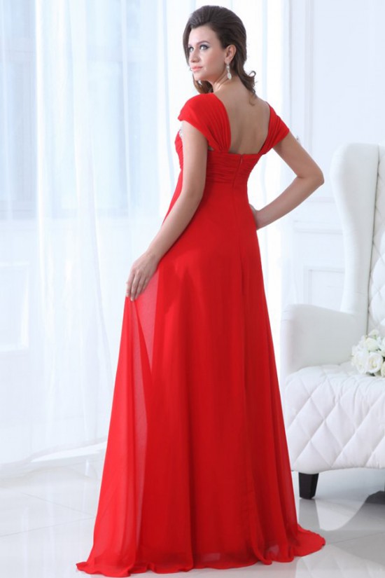 Long Red Beaded Chiffon Prom Evening Formal Party Dresses/Maternity Evening Dresses ED010009 Long Red Beaded Chiffon Prom Evening Formal Party Dresses/Maternity Evening Dresses ED010009