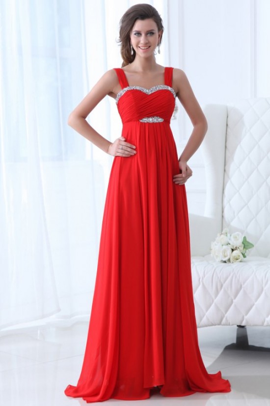 Long Red Beaded Chiffon Prom Evening Formal Party Dresses/Maternity Evening Dresses ED010009 Long Red Beaded Chiffon Prom Evening Formal Party Dresses/Maternity Evening Dresses ED010009