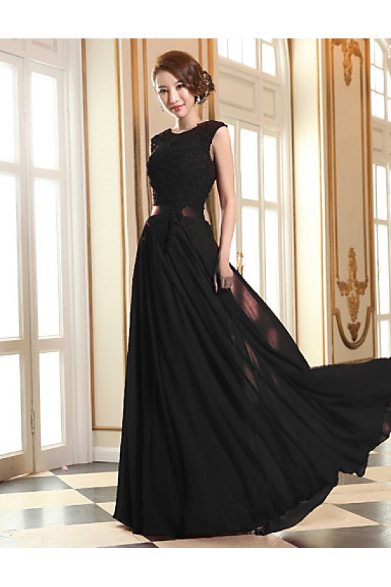 A-Line Beaded Applique Long Chiffon Prom Evening Formal Dresses ED010076 A-Line Beaded Applique Long Chiffon Prom Evening Formal Dresses ED010076