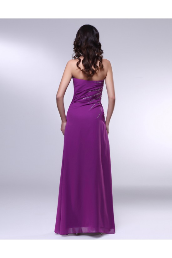 A-Line Strapless Beaded Long Purple Chiffon Prom Evening Formal Dresses ED011009 A-Line Strapless Beaded Long Purple Chiffon Prom Evening Formal Dresses ED011009