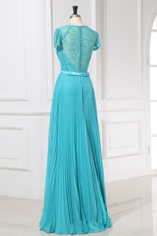 A-Line V-Neck Cap-Sleeve Beaded Long Lace and Chiffon Prom Evening Formal Dresses ED011158 A-Line V-Neck Cap-Sleeve Beaded Long Lace and Chiffon Prom Evening Formal Dresses ED011158