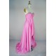 High Low Sweetheart Beaded Pink Chiffon Prom Evening Formal Dresses ED011167
