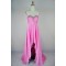 High Low Sweetheart Beaded Pink Chiffon Prom Evening Formal Dresses ED011167
