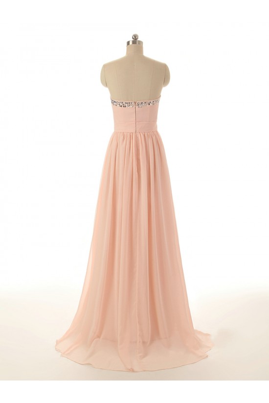 A-Line Beaded Long Chiffon Prom Evening Formal Dresses ED011540 A-Line Beaded Long Chiffon Prom Evening Formal Dresses ED011540