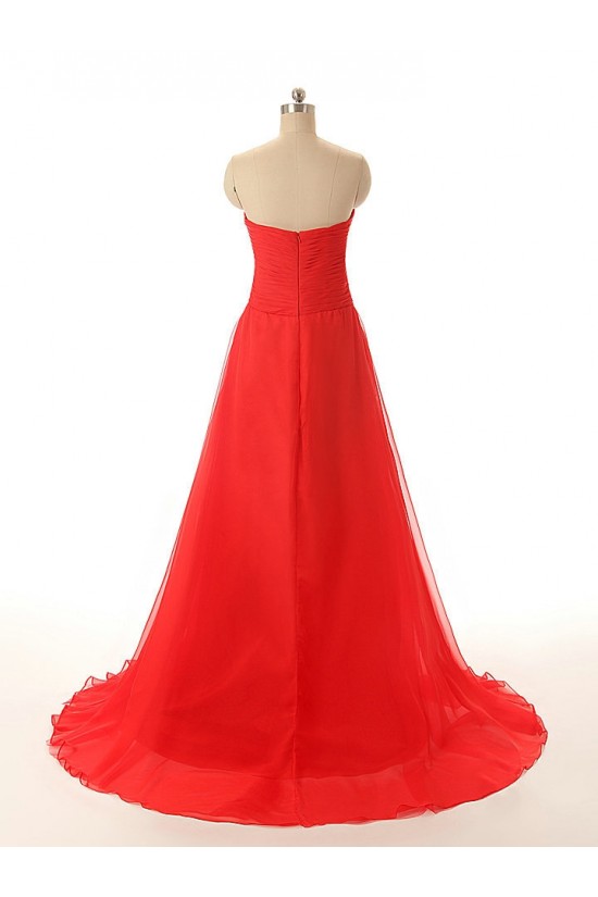 A-Line Sweetheart Long Red Chiffon Prom Evening Formal Dresses ED011548 A-Line Sweetheart Long Red Chiffon Prom Evening Formal Dresses ED011548