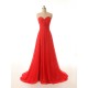 A-Line Sweetheart Long Red Chiffon Prom Evening Formal Dresses ED011548 A-Line Sweetheart Long Red Chiffon Prom Evening Formal Dresses ED011548