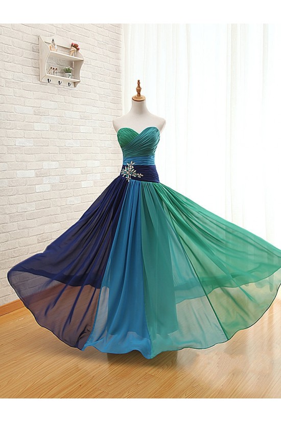 A-Line Sweetheart Long Chiffon Prom Evening Formal Dresses ED011564 A-Line Sweetheart Long Chiffon Prom Evening Formal Dresses ED011564