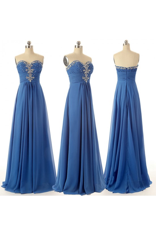 A-Line Sweetheart Beaded Long Chiffon Prom Evening Formal Dresses ED011582 A-Line Sweetheart Beaded Long Chiffon Prom Evening Formal Dresses ED011582
