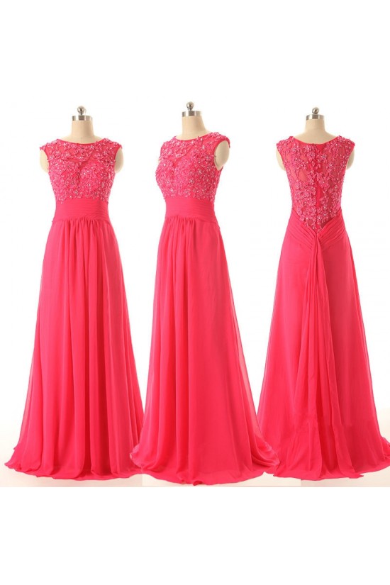 A-Line Beaded Applique Long Chiffon Prom Evening Formal Dresses ED011588 A-Line Beaded Applique Long Chiffon Prom Evening Formal Dresses ED011588