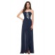 A-Line Sweetheart Beaded Split-Front Chiffon Prom Evening Formal Dresses ED011615