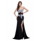 Elegant Sweetheart Split-Front Long Black Chiffon Prom Evening Formal Dresses ED011625 Elegant Sweetheart Split-Front Long Black Chiffon Prom Evening Formal Dresses ED011625