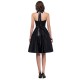 A-Line Halter Short Satin Prom Evening Bridesmaid Dresses ED011627