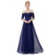 A-Line Off-the-Shoulder Half Sleeve Long Chiffon Prom Evening Formal Dresses ED011629 A-Line Off-the-Shoulder Half Sleeve Long Chiffon Prom Evening Formal Dresses ED011629