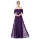 A-Line Off-the-Shoulder Half Sleeve Long Chiffon Prom Evening Formal Dresses ED011629 A-Line Off-the-Shoulder Half Sleeve Long Chiffon Prom Evening Formal Dresses ED011629