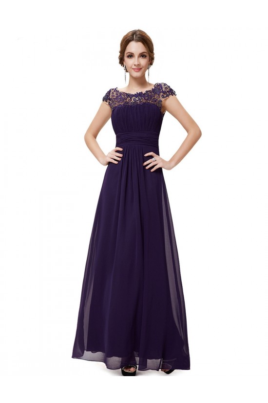 A-Line Cap-Sleeve Lace and Chiffon Long Mother of the Bride Dresses Evening Formal Dresses ED011633 A-Line Cap-Sleeve Lace and Chiffon Long Mother of the Bride Dresses Evening Formal Dresses ED011633