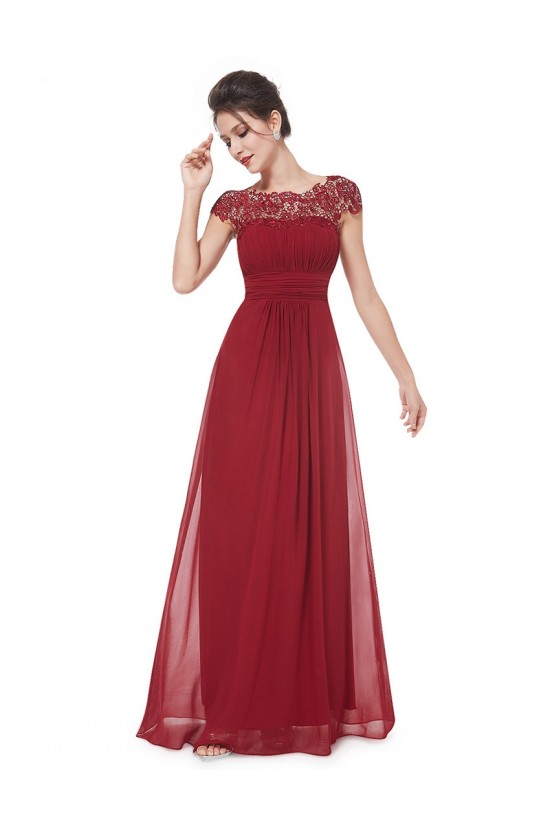 A-Line Cap-Sleeve Lace and Chiffon Long Mother of the Bride Dresses Evening Formal Dresses ED011633 A-Line Cap-Sleeve Lace and Chiffon Long Mother of the Bride Dresses Evening Formal Dresses ED011633