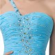 High Low One-Shoulder Short Beaded Chiffon Prom Evening Formal Dresses ED011642