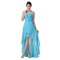 High Low One-Shoulder Short Beaded Chiffon Prom Evening Formal Dresses ED011642