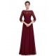 A-Line Half Sleeve Long Black Lace and Chiffon Prom Evening Formal Dresses ED011645 A-Line Half Sleeve Long Black Lace and Chiffon Prom Evening Formal Dresses ED011645