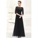 A-Line Half Sleeve Long Black Lace and Chiffon Prom Evening Formal Dresses ED011645 A-Line Half Sleeve Long Black Lace and Chiffon Prom Evening Formal Dresses ED011645