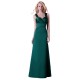 Long Green Satin Prom Evening Bridesmaid Dresses ED011646