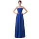 A-Line Sweetheart Long Blue Chiffon Prom Evening Bridesmaid Dresses ED011647 A-Line Sweetheart Long Blue Chiffon Prom Evening Bridesmaid Dresses ED011647