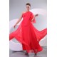 Long Red One-Shoulder Chiffon Prom Evening Formal Party Dresses ED010165 Long Red One-Shoulder Chiffon Prom Evening Formal Party Dresses ED010165