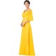 A-Line Beaded Long Yellow Chiffon Prom Evening Formal Dresses ED011655 A-Line Beaded Long Yellow Chiffon Prom Evening Formal Dresses ED011655