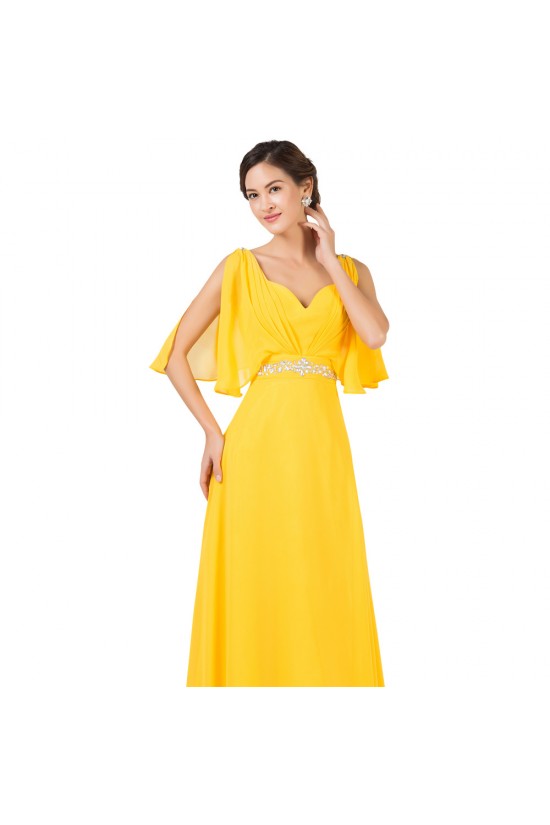 A-Line Beaded Long Yellow Chiffon Prom Evening Formal Dresses ED011655 A-Line Beaded Long Yellow Chiffon Prom Evening Formal Dresses ED011655