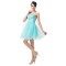 A-Line Sweetheart Beaded Short Blue Prom Evening Cocktail Dresses ED011663