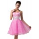 A-Line Sweetheart Beaded Short Prom Evening Cocktail Dresses ED011674