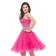 A-Line Sweetheart Beaded Short Prom Evening Cocktail Dresses ED011674