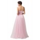A-Line Sweetheart Beaded Long Pink Tulle Prom Evening Formal Dresses ED011676 A-Line Sweetheart Beaded Long Pink Tulle Prom Evening Formal Dresses ED011676