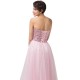 A-Line Sweetheart Beaded Long Pink Tulle Prom Evening Formal Dresses ED011676 A-Line Sweetheart Beaded Long Pink Tulle Prom Evening Formal Dresses ED011676