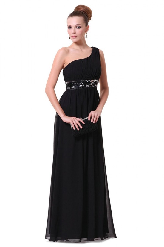 A-Line One-Shoulder Beaded Long Chiffon Prom Evening Formal Dresses ED011678 A-Line One-Shoulder Beaded Long Chiffon Prom Evening Formal Dresses ED011678