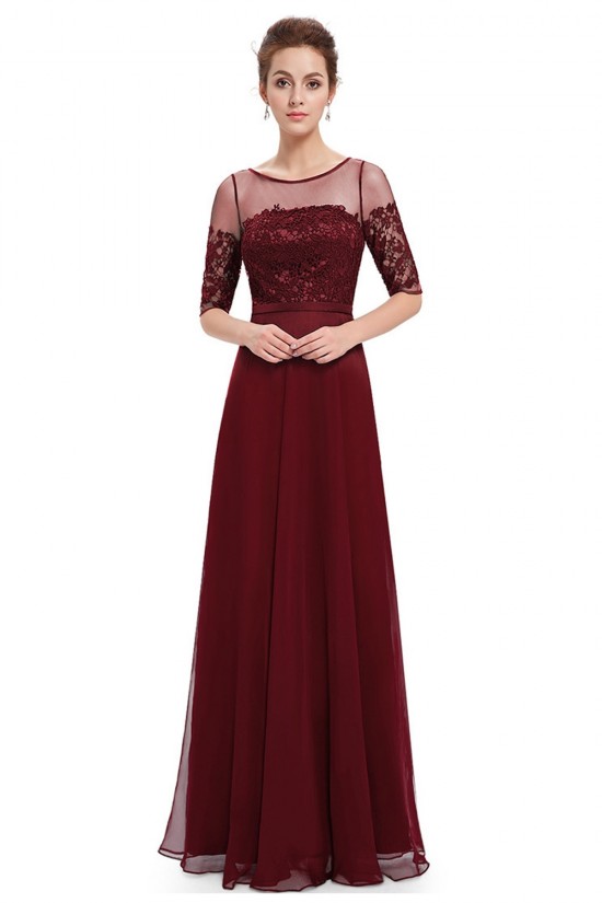 A-Line Half Sleeve Lace and Chiffon Prom Evening Formal Mother of the Bride Dresses ED011680 A-Line Half Sleeve Lace and Chiffon Prom Evening Formal Mother of the Bride Dresses ED011680