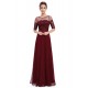 A-Line Half Sleeve Lace and Chiffon Prom Evening Formal Mother of the Bride Dresses ED011680 A-Line Half Sleeve Lace and Chiffon Prom Evening Formal Mother of the Bride Dresses ED011680