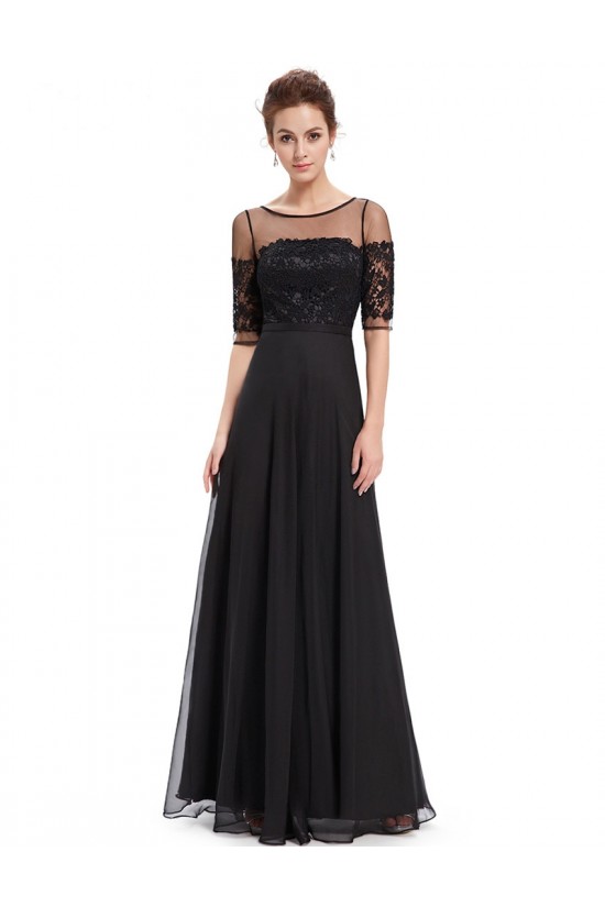 A-Line Half Sleeve Lace and Chiffon Prom Evening Formal Mother of the Bride Dresses ED011680 A-Line Half Sleeve Lace and Chiffon Prom Evening Formal Mother of the Bride Dresses ED011680