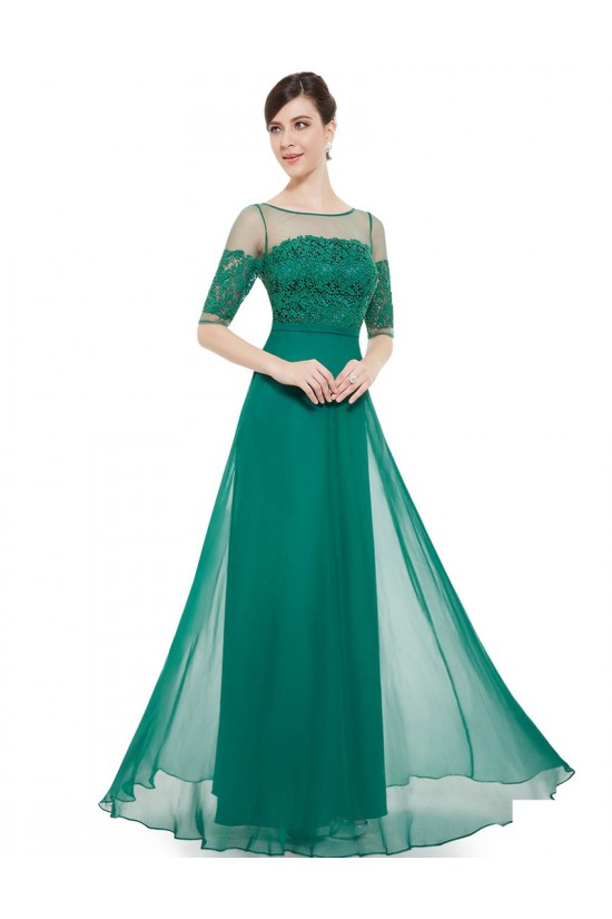 A-Line Half Sleeve Lace and Chiffon Prom Evening Formal Mother of the Bride Dresses ED011680 A-Line Half Sleeve Lace and Chiffon Prom Evening Formal Mother of the Bride Dresses ED011680