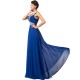 A-Line V-Neck Beaded Long Blue Chiffon Prom Evening Formal Dresses ED011682 A-Line V-Neck Beaded Long Blue Chiffon Prom Evening Formal Dresses ED011682