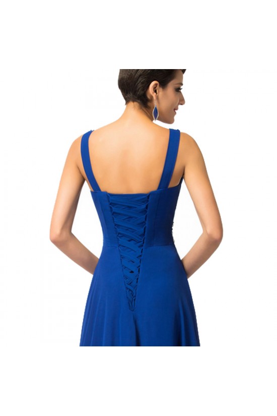 A-Line V-Neck Beaded Long Blue Chiffon Prom Evening Formal Dresses ED011682 A-Line V-Neck Beaded Long Blue Chiffon Prom Evening Formal Dresses ED011682